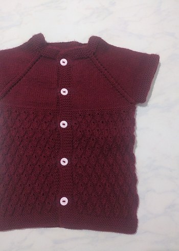 Örgü bebek yeleği - Görsel 3