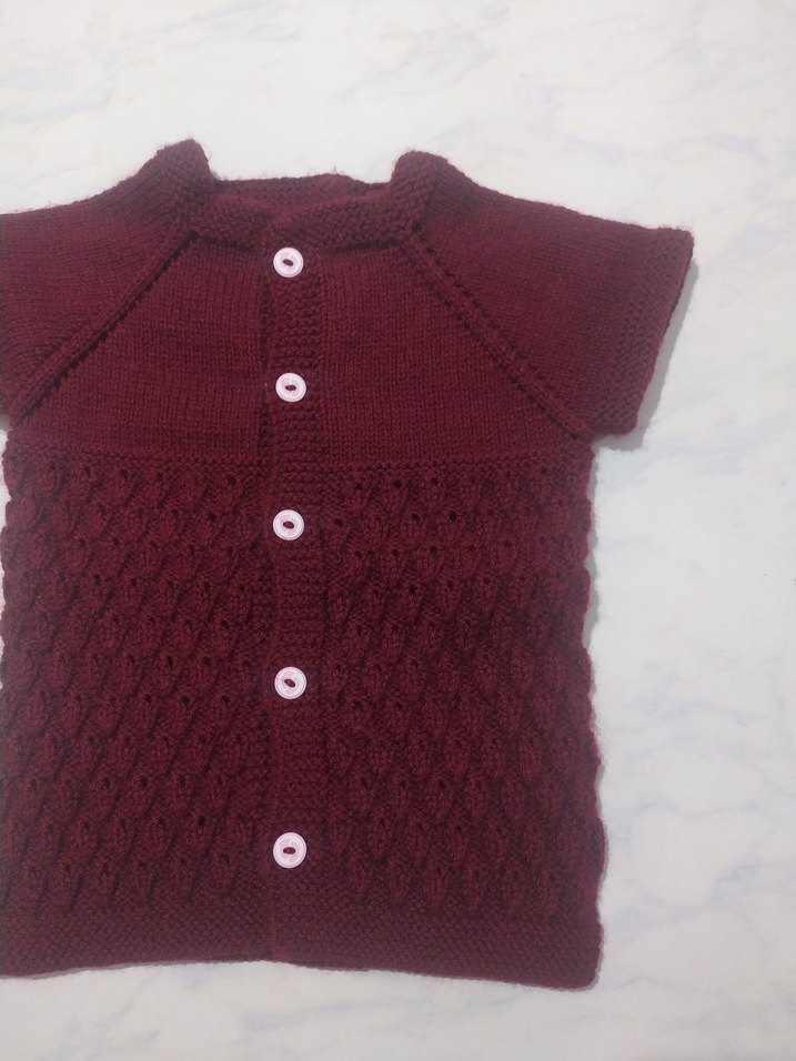 Örgü bebek yeleği - Görsel 3