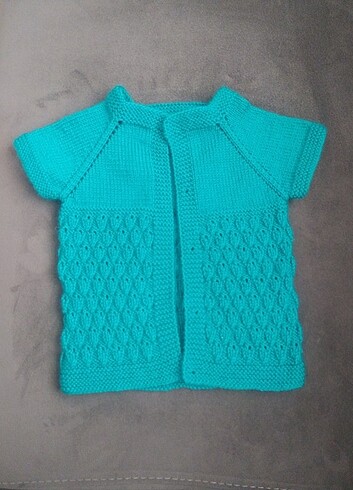 El örgüsü bebek yeleği - Görsel 8