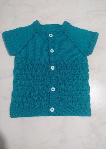 El örgüsü bebek yeleği - Görsel 3