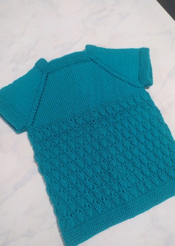 El örgüsü bebek yeleği - Görsel 5