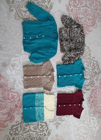 Bebek Örgü Kazak Yelek Hırka  - Görsel 5