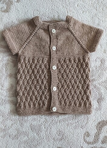 Bebek Örgü Kazak Yelek Hırka  - Görsel 7