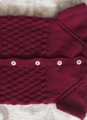 Bebek Örgü Kazak Yelek Hırka  - Görsel 11