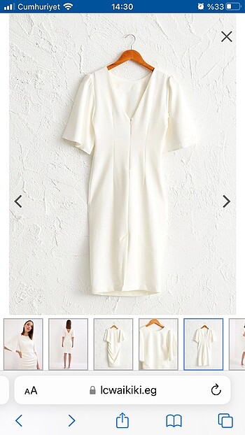 Beyaz elbise - Görsel 6