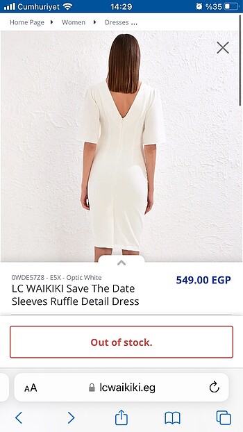 Beyaz elbise - Görsel 8