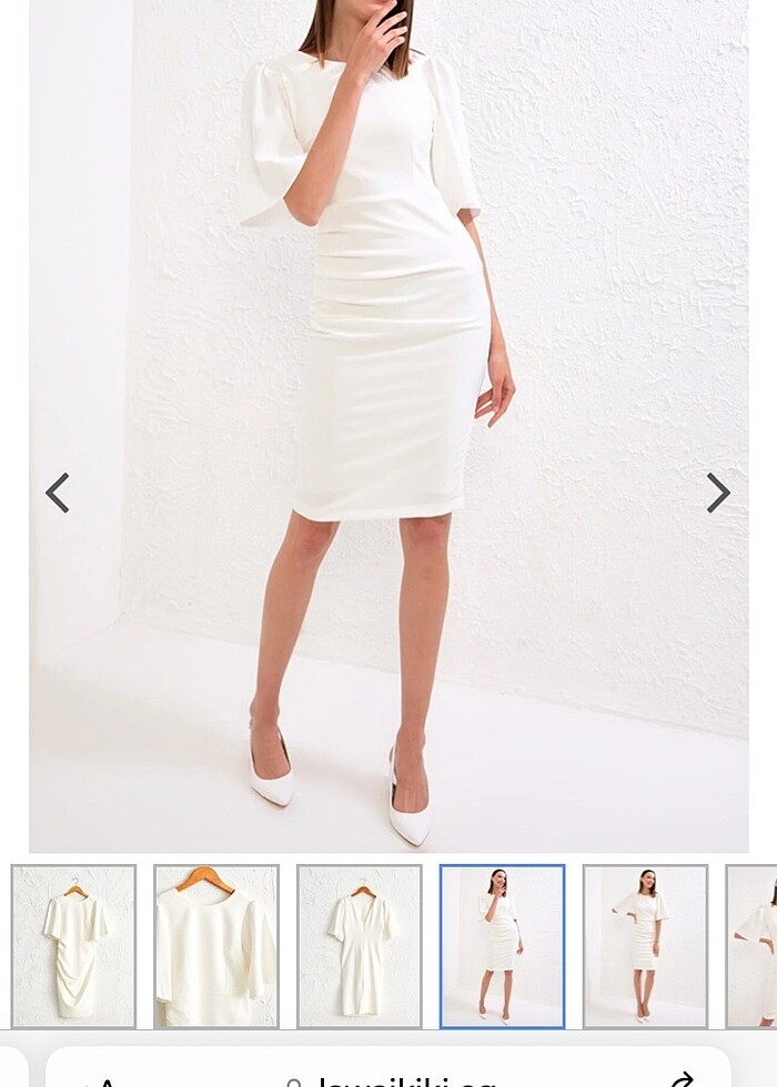 Beyaz elbise - Görsel 4