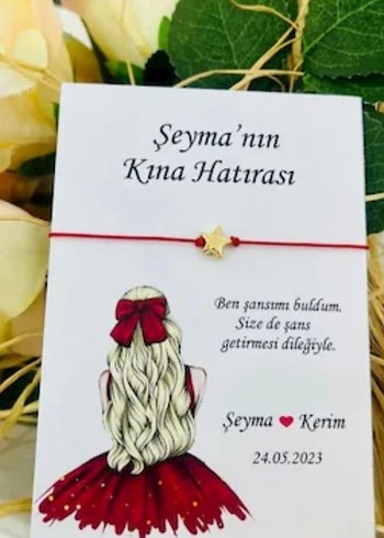 Altın Renkli Bohem Kurdeleli Bileklik