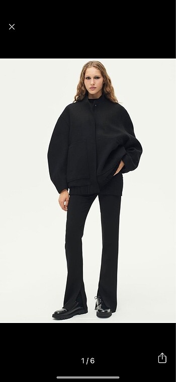 Zara Yün Karışımlı Bomber Ceket