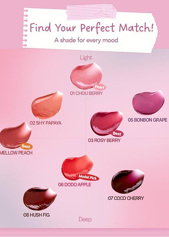 FRUDIA Glow Juicy Jam Lip & Cheek Stain 
Canlı Krem Allık - Görsel 2