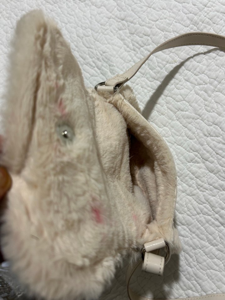 Bershka Beyaz Peluş Detaylı Kadın Çanta - Görsel 5