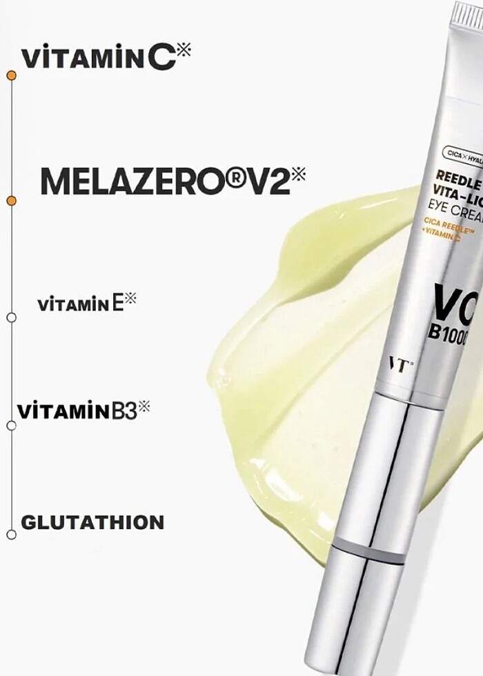 VT REEDLE SHOT VITA-LIGHT EYE CREAM - Görsel 2