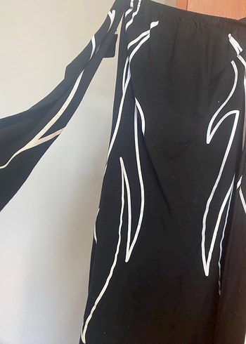 Baskılı Siyah mini elbise - Görsel 3