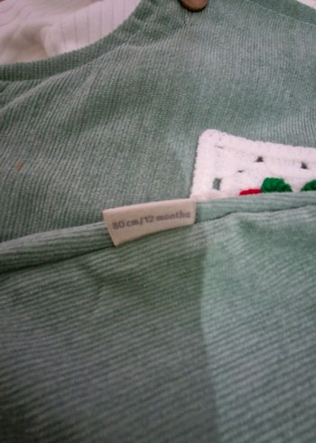 Kız Çocuk Örgü Elbise Nakışlı - Görsel 2