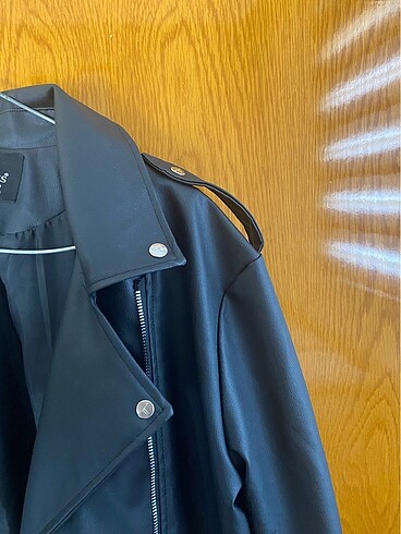 s Beden siyah Renk Oversize Deri Ceket