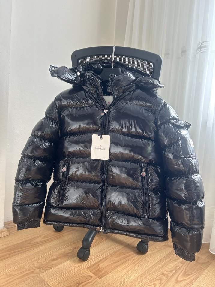 Erkek Siyah Deri Kapitone Mont - Görsel 2