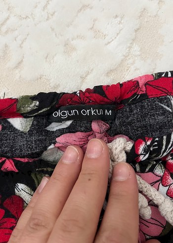 Diğer Çiçek Desenli, Dantel Detaylı Straplez Kadın Tulum