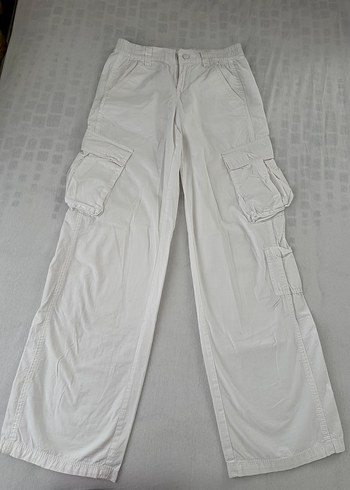 32 Beden H&M beyaz kargo pantolon