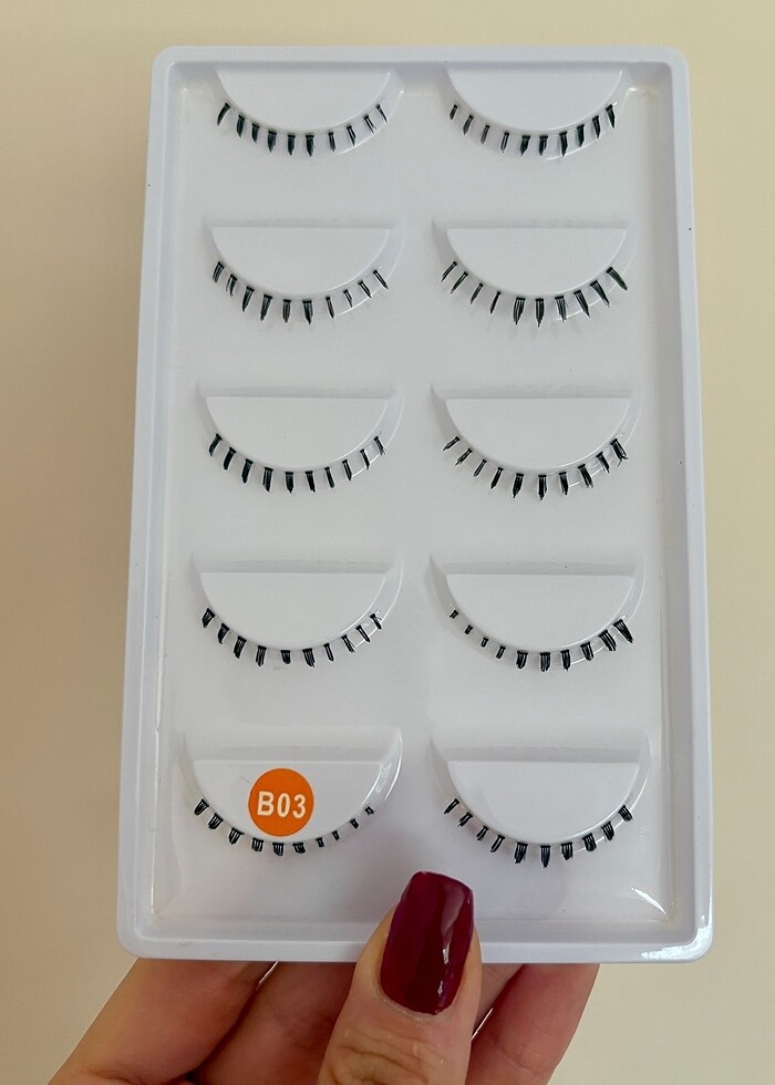 Alt kirpik 5 çift - Görsel 2