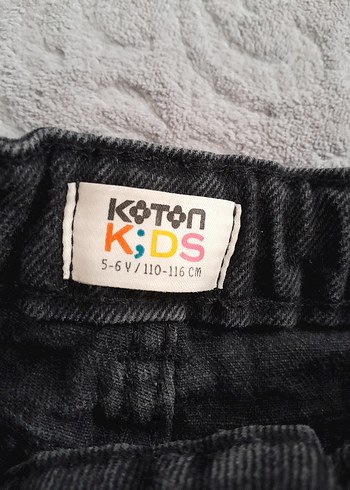 Kızlar için Payetli Gri Denim Şort - Görsel 3