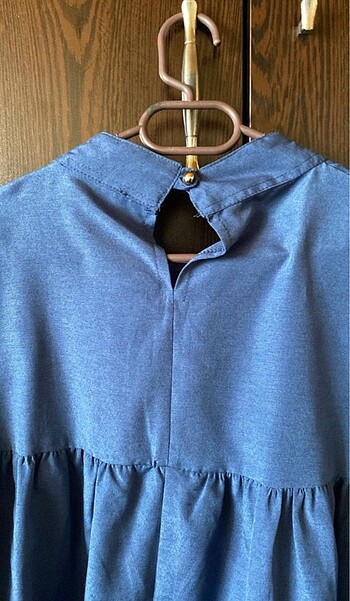 38 Beden mavi Renk Tesettür indigo tunik