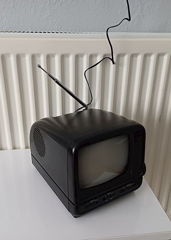 Eski antika mini siyah beyaz  Mini TV RADIO VAR - Görsel 5