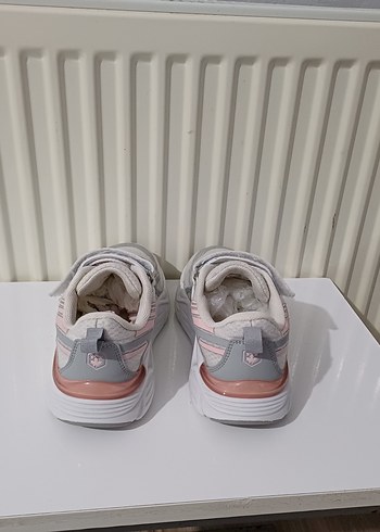 LUMBERJACK Kız Çocuk Gri Beyaz Bağcıksız Spor Ayakkabı - Görsel 6