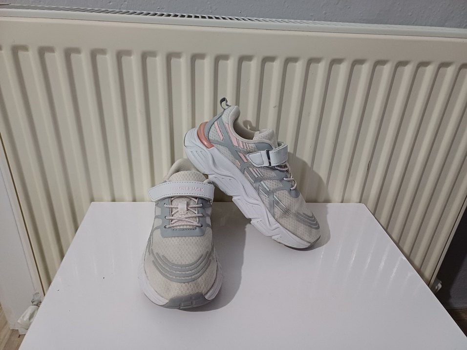 LUMBERJACK Kız Çocuk Gri Beyaz Bağcıksız Spor Ayakkabı - Görsel 2