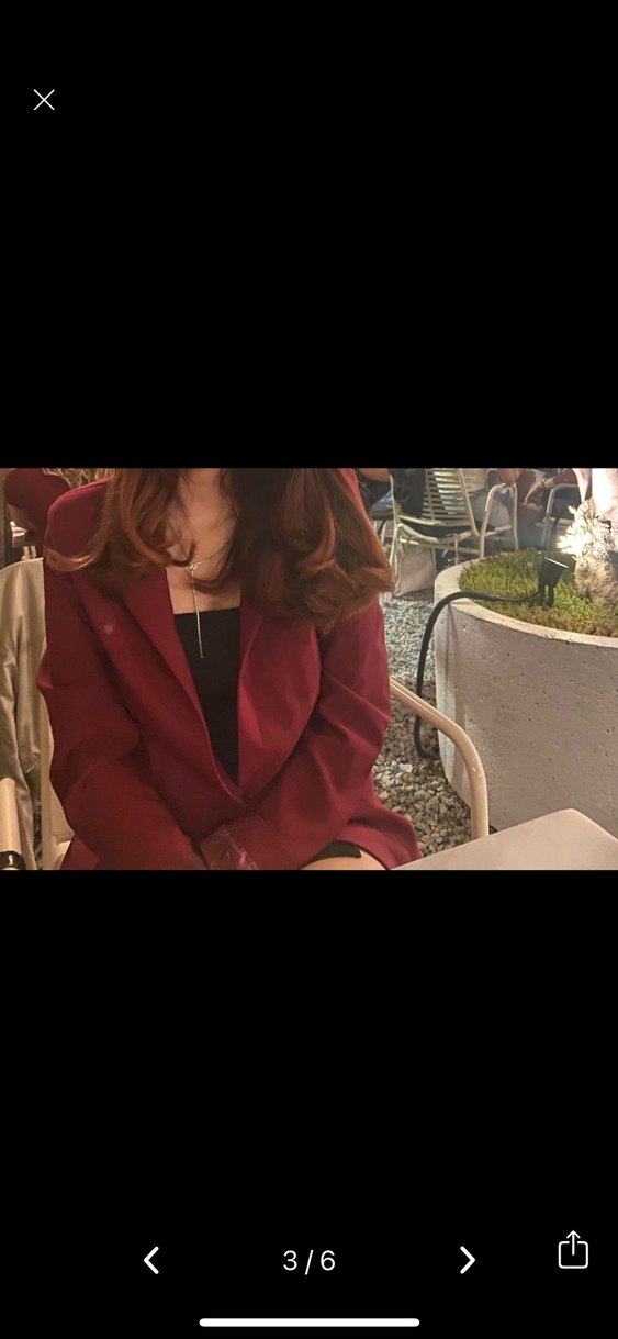 Bordo Kadın Blazer Ceket - Görsel 2