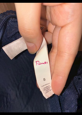 Penti Lacivert Dantel Bralet - Görsel 3