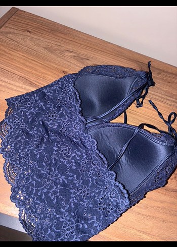 Penti Lacivert Dantel Bralet - Görsel 2