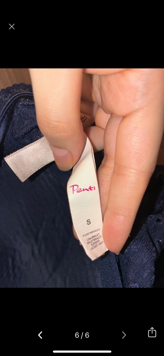 Penti Lacivert Dantel Bralet - Görsel 3