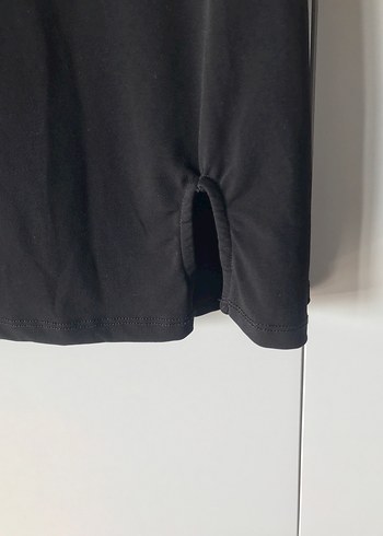 Siyah Uzun Kollu Midi Elbise - Görsel 4