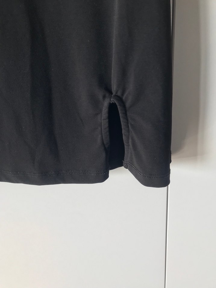 Siyah Uzun Kollu Midi Elbise - Görsel 4