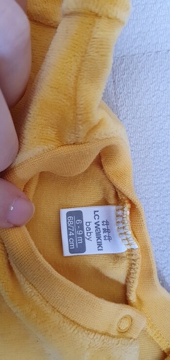 6 Ay Beden sarı Renk Kışlık kazak