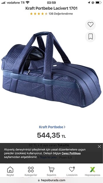 Kraft bebek taşıma çantası - Görsel 3