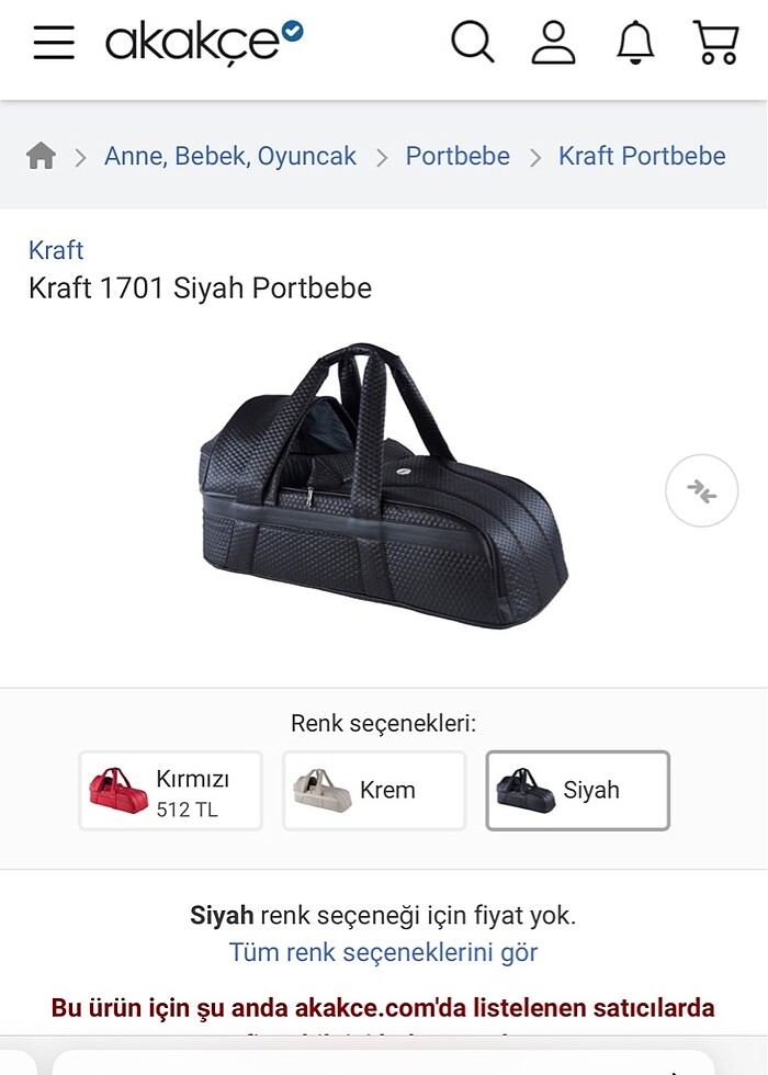 Kraft bebek taşıma çantası - Görsel 4