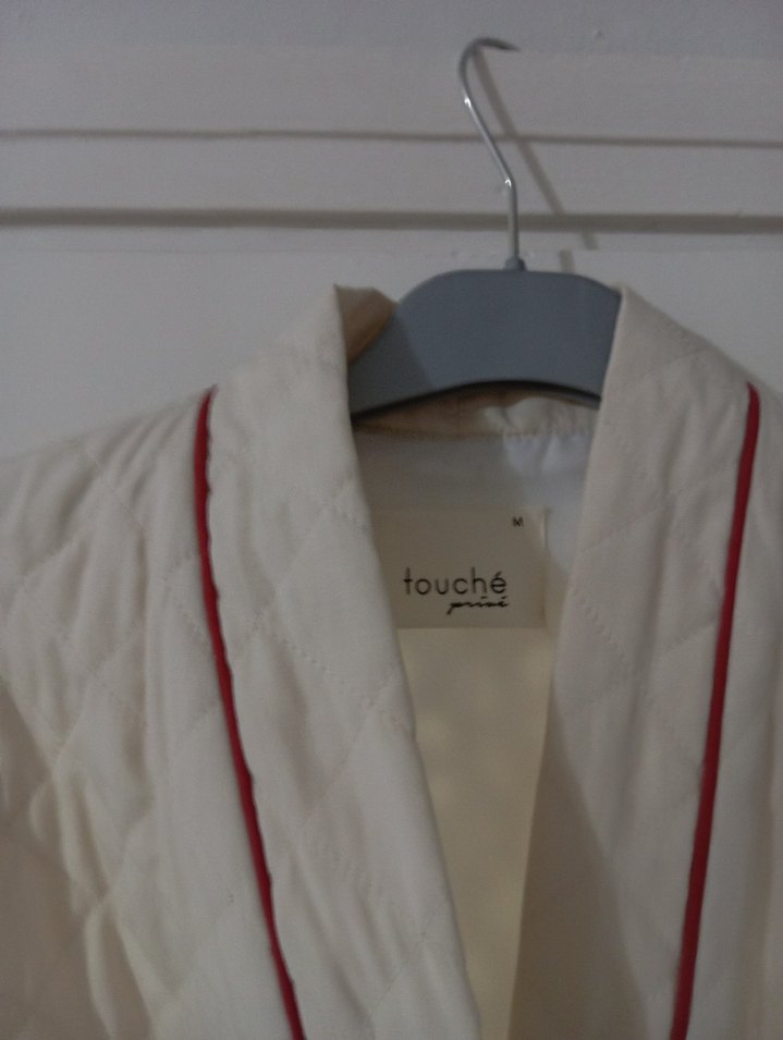 Kemerli Kolsuz Uzun Keten Yelek - Görsel 2