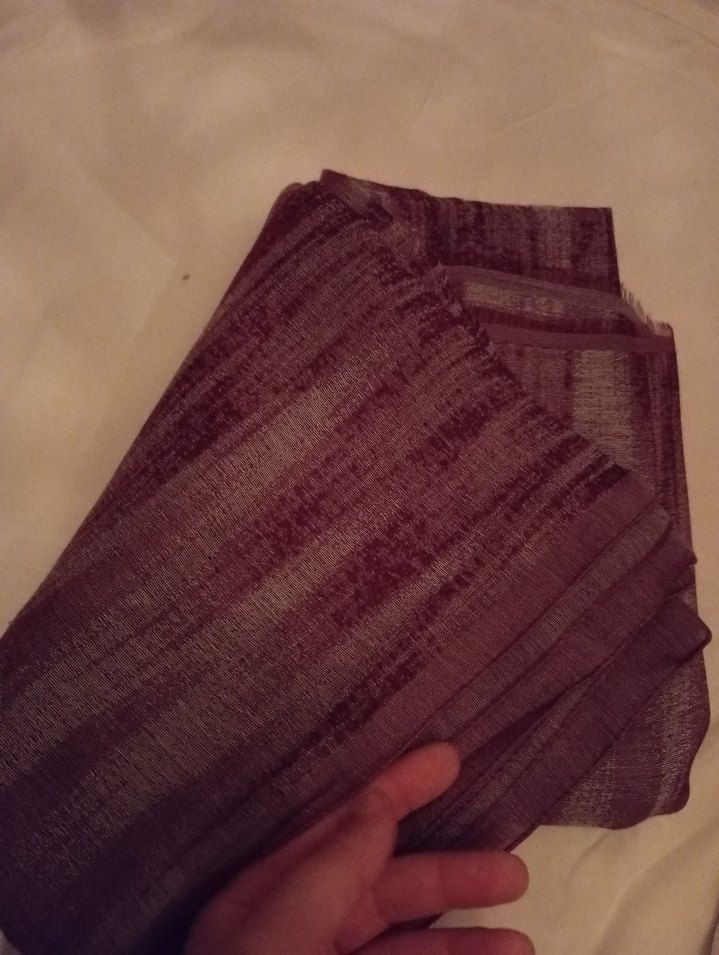 Kadın Bordo Parlak  Şal - Görsel 2