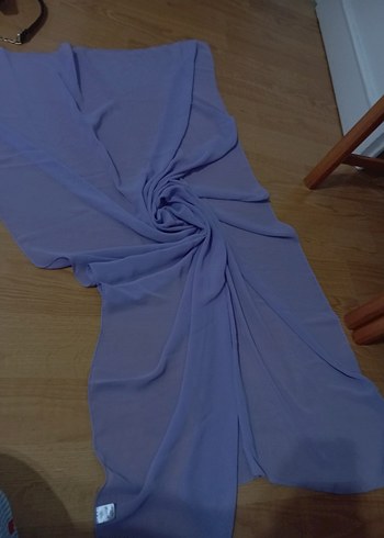 lila Drapeli Kadın Şal şifon - Görsel 2