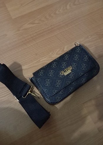 Kemer Detaylı siyah Desenli Kadın Çanta - Görsel 2