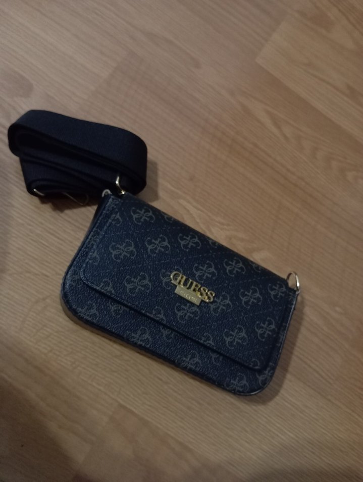 Kemer Detaylı siyah Desenli Kadın Çanta - Görsel 5