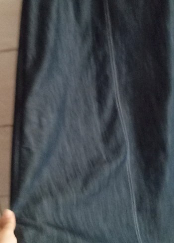 44 Beden Kadın Lacivert Uzun Denim Etek