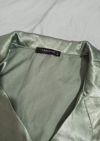 Trendyol & Milla Parlak Yeşil Nakışlı Kadın Mini Pijama Takımı