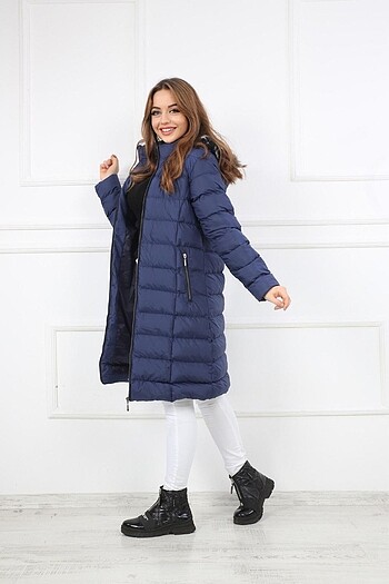 Zara Bayan Uzun Şişme Mont