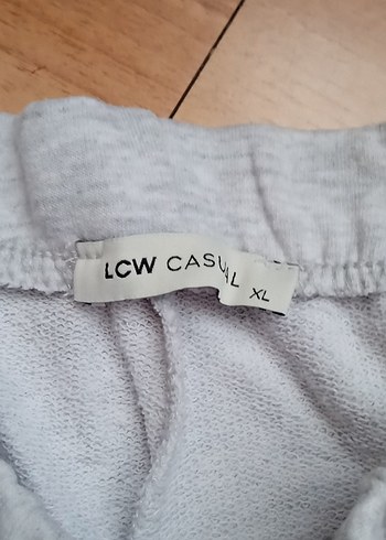 Beyaz Baskılı Keten Kadın Eşofman Altı - Görsel 3