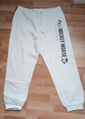 Mickey Mouse Baskılı Beyaz Kadın Eşofman Altı - Görsel 2