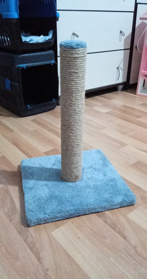 Gri Tabanlı Kedi Tırmalama Tahtası - Görsel 2