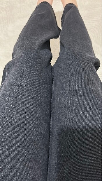 s Beden siyah Renk Mango düz kesim jean