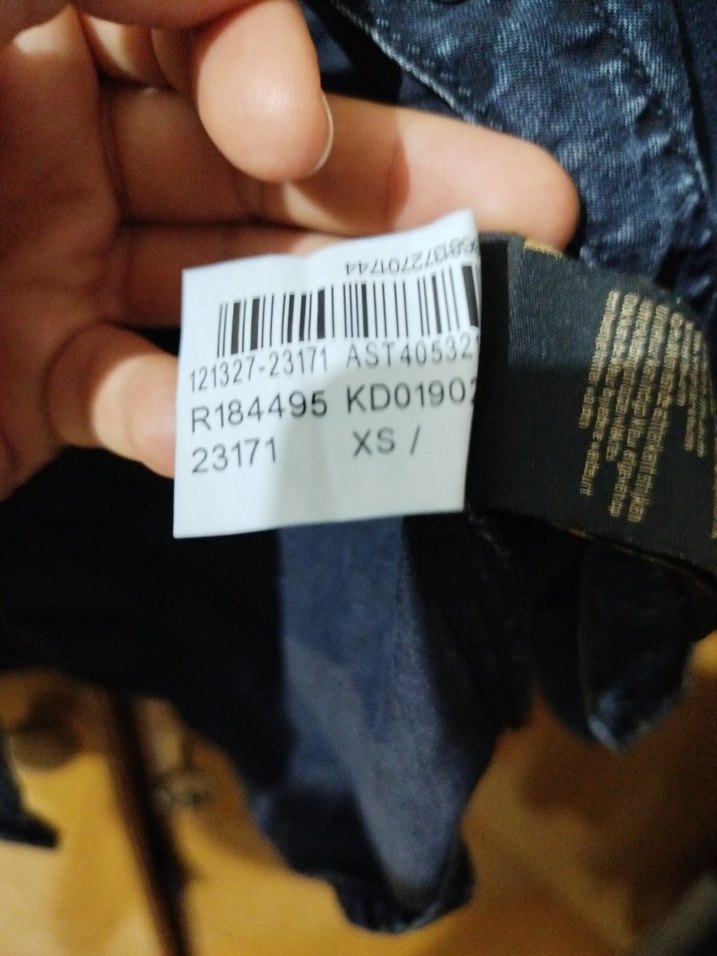 Lacivert Kadın Denim Gömlek Uzun Kollu - Görsel 4